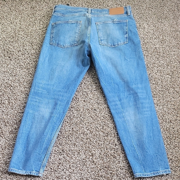 ZaraxClassic Blue Distressed Women's Boybriend Jeans Size 6 - Picture 9 of 10